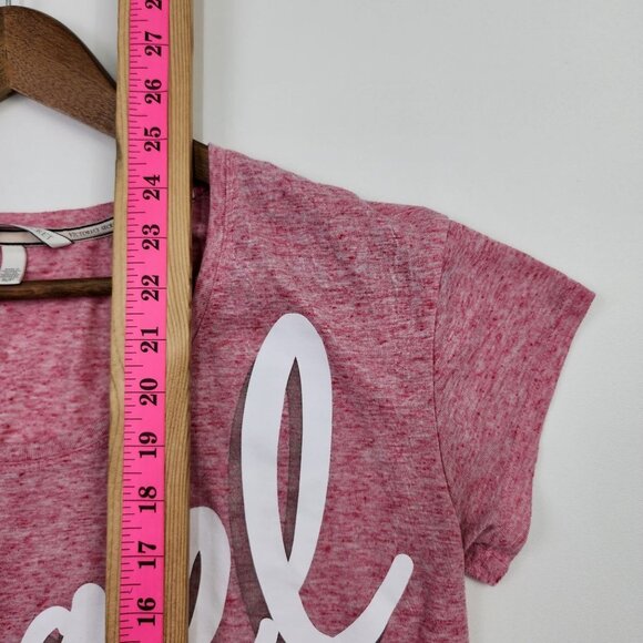 Victoria's Secret Womens Angel Short Sleeve T-Shirt Size Small Petite SP Pink - Picture 12 of 13